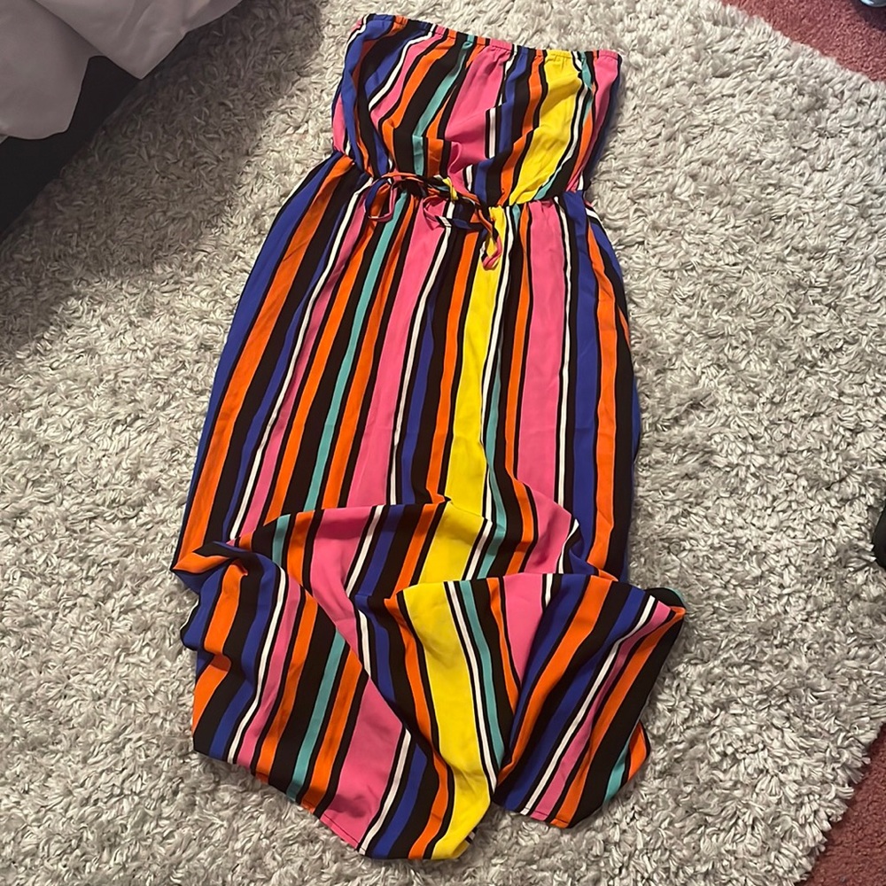 Strapless maxi dress